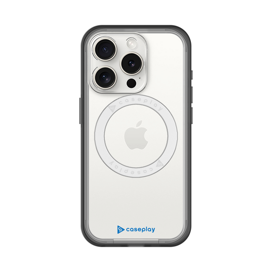 スリムプロテクションプレミアムケース with MagSafe［ オリジナル - caseplayロゴ - ブルー/A ］