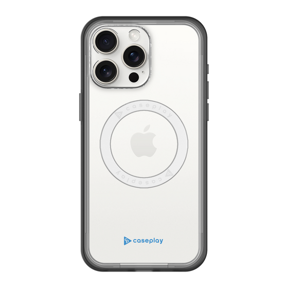 スリムプロテクションプレミアムケース with MagSafe［ オリジナル - caseplayロゴ - ブルー/A ］