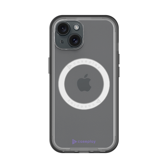 スリムプロテクションプレミアムケース with MagSafe［ オリジナル - caseplayロゴ - パープル/A ］