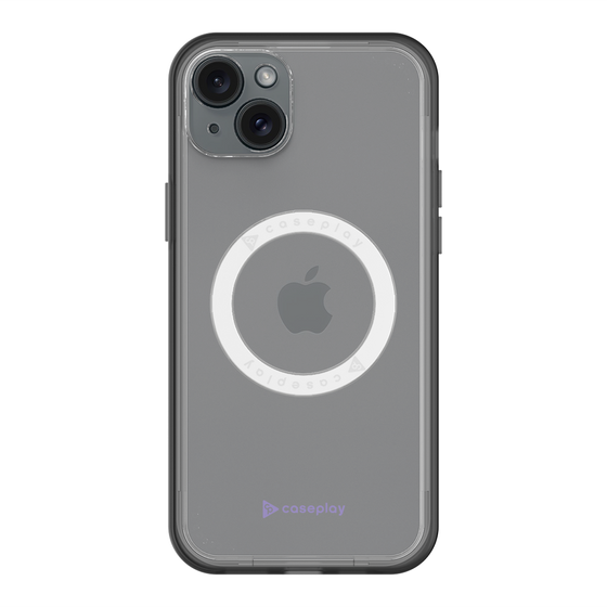 スリムプロテクションプレミアムケース with MagSafe［ オリジナル - caseplayロゴ - パープル/A ］