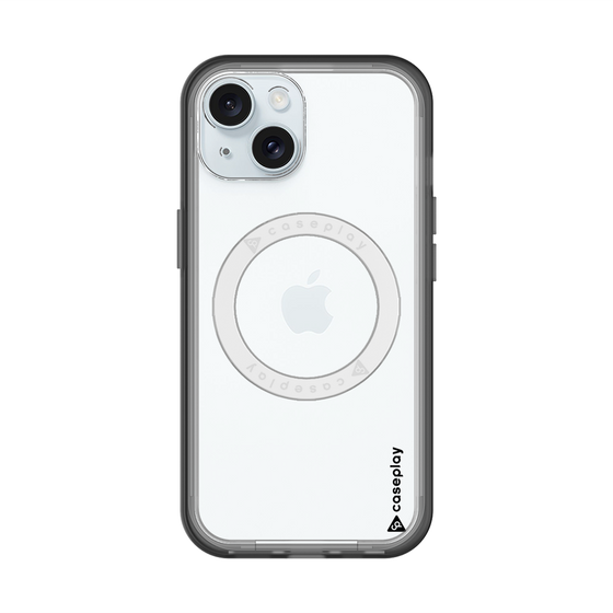 スリムプロテクションプレミアムケース with MagSafe［ オリジナル - caseplayロゴ - ブラック/B ］