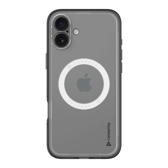 スリムプロテクションプレミアムケース with MagSafe［ オリジナル - caseplayロゴ - ブラック/B ］