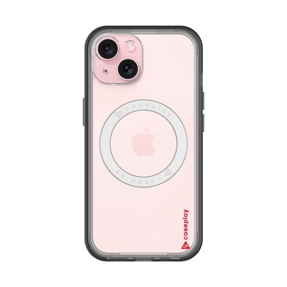 スリムプロテクションプレミアムケース with MagSafe［ オリジナル - caseplayロゴ - レッド/B ］