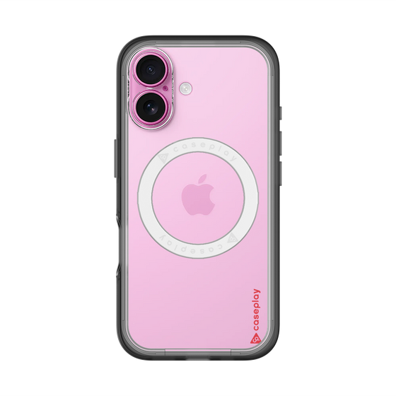スリムプロテクションプレミアムケース with MagSafe［ オリジナル - caseplayロゴ - レッド/B ］