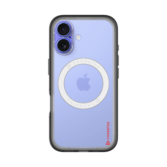 スリムプロテクションプレミアムケース with MagSafe［ オリジナル - caseplayロゴ - レッド/B ］
