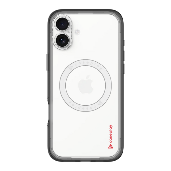 スリムプロテクションプレミアムケース with MagSafe［ オリジナル - caseplayロゴ - レッド/B ］