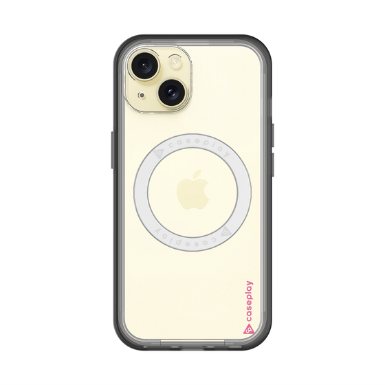 スリムプロテクションプレミアムケース with MagSafe［ オリジナル - caseplayロゴ - ピンク/B ］