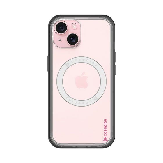 スリムプロテクションプレミアムケース with MagSafe［ オリジナル - caseplayロゴ - ピンク/B ］