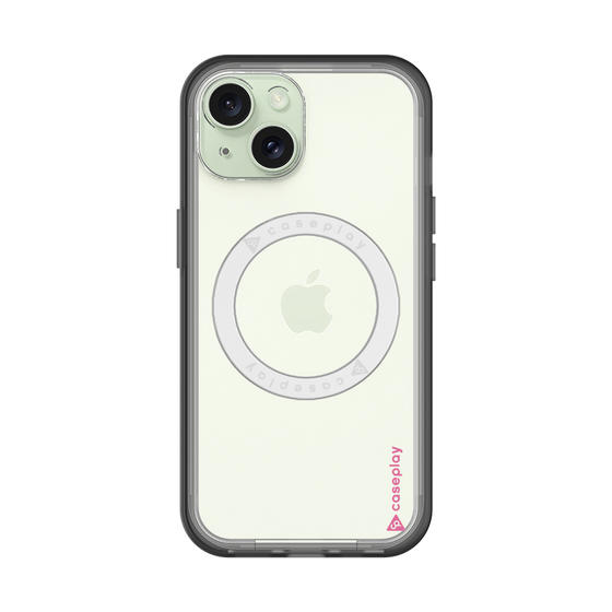 スリムプロテクションプレミアムケース with MagSafe［ オリジナル - caseplayロゴ - ピンク/B ］