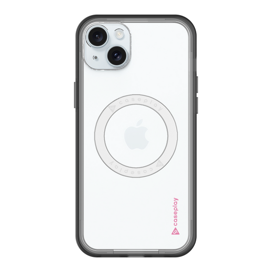 スリムプロテクションプレミアムケース with MagSafe［ オリジナル - caseplayロゴ - ピンク/B ］