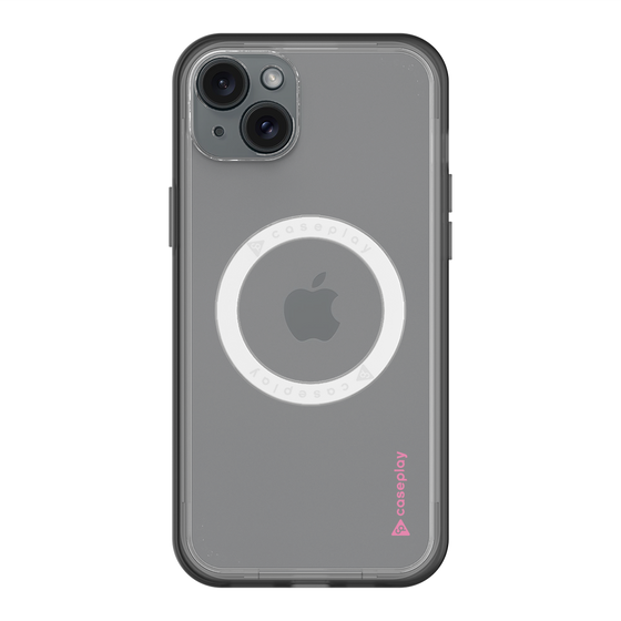 スリムプロテクションプレミアムケース with MagSafe［ オリジナル - caseplayロゴ - ピンク/B ］