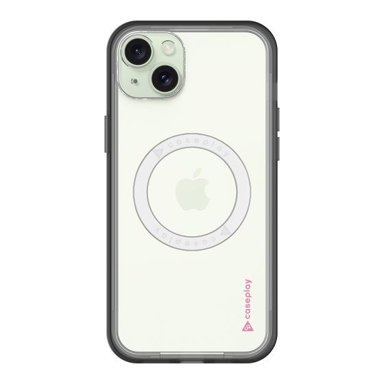 スリムプロテクションプレミアムケース with MagSafe［ オリジナル - caseplayロゴ - ピンク/B ］