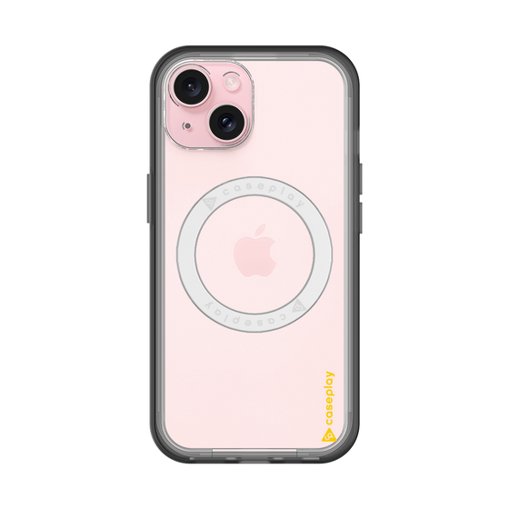 スリムプロテクションプレミアムケース with MagSafe［ オリジナル - caseplayロゴ - イエロー/B ］