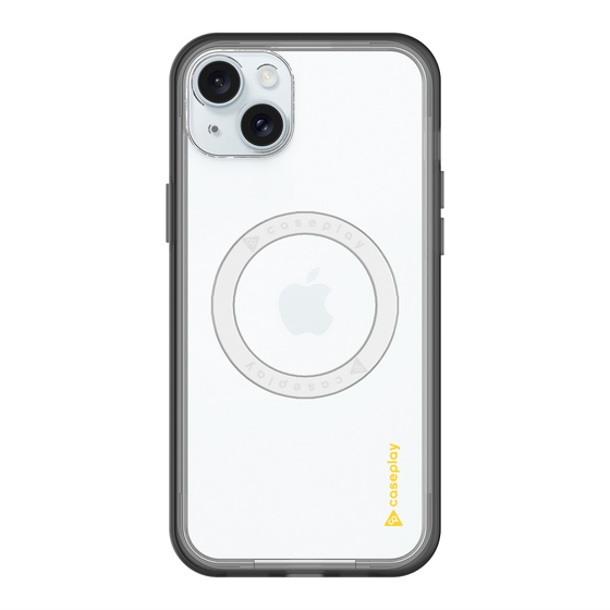 スリムプロテクションプレミアムケース with MagSafe［ オリジナル - caseplayロゴ - イエロー/B ］