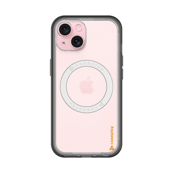 スリムプロテクションプレミアムケース with MagSafe［ オリジナル - caseplayロゴ - オレンジ/B ］