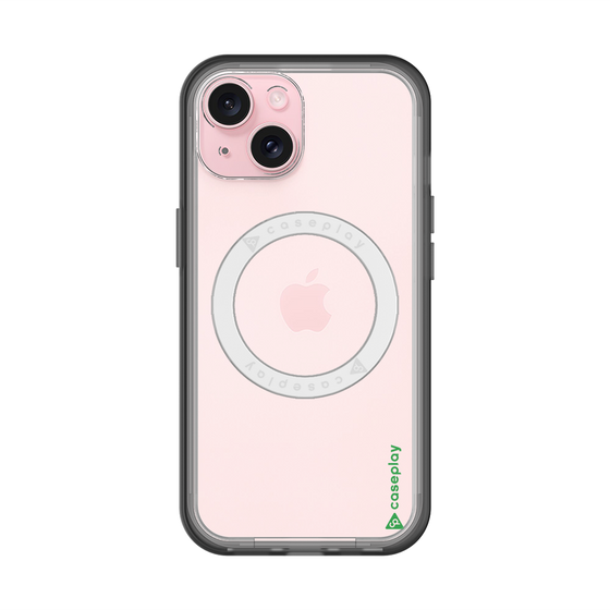 スリムプロテクションプレミアムケース with MagSafe［ オリジナル - caseplayロゴ - グリーン/B ］