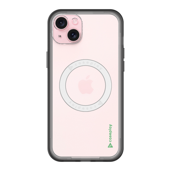 スリムプロテクションプレミアムケース with MagSafe［ オリジナル - caseplayロゴ - グリーン/B ］