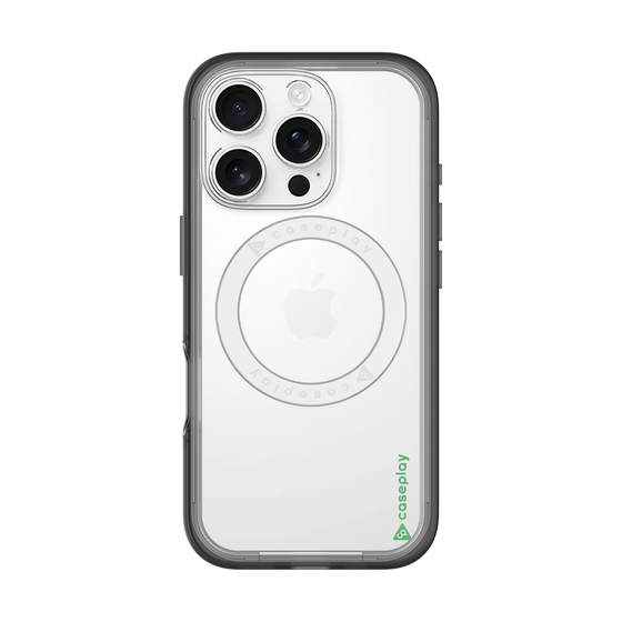 スリムプロテクションプレミアムケース with MagSafe［ オリジナル - caseplayロゴ - グリーン/B ］