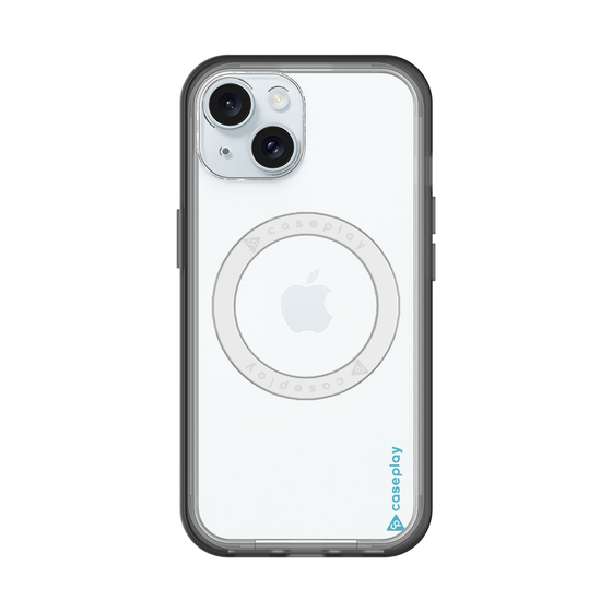 スリムプロテクションプレミアムケース with MagSafe［ オリジナル - caseplayロゴ - ライトブルー/B ］