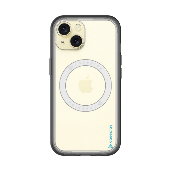 スリムプロテクションプレミアムケース with MagSafe［ オリジナル - caseplayロゴ - ライトブルー/B ］