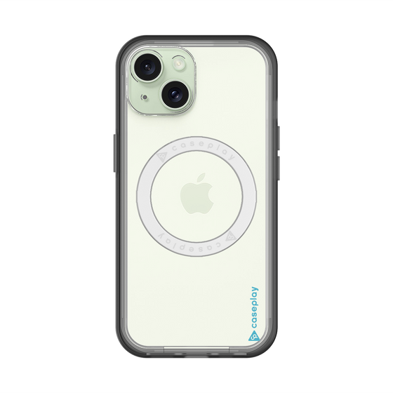 スリムプロテクションプレミアムケース with MagSafe［ オリジナル - caseplayロゴ - ライトブルー/B ］