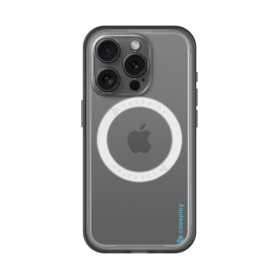 スリムプロテクションプレミアムケース with MagSafe［ オリジナル - caseplayロゴ - ライトブルー/B ］