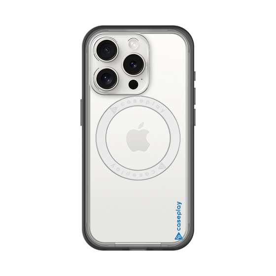 スリムプロテクションプレミアムケース with MagSafe［ オリジナル - caseplayロゴ - ブルー/B ］