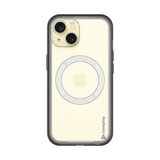 スリムプロテクションプレミアムケース with MagSafe［ オリジナル - caseplayロゴ - パープル/B ］
