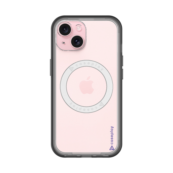 スリムプロテクションプレミアムケース with MagSafe［ オリジナル - caseplayロゴ - パープル/B ］