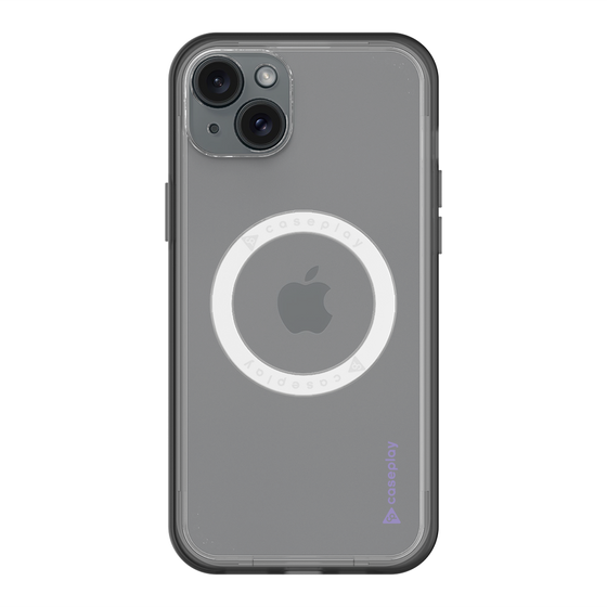 スリムプロテクションプレミアムケース with MagSafe［ オリジナル - caseplayロゴ - パープル/B ］