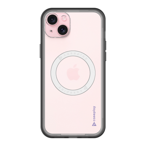 スリムプロテクションプレミアムケース with MagSafe［ オリジナル - caseplayロゴ - パープル/B ］