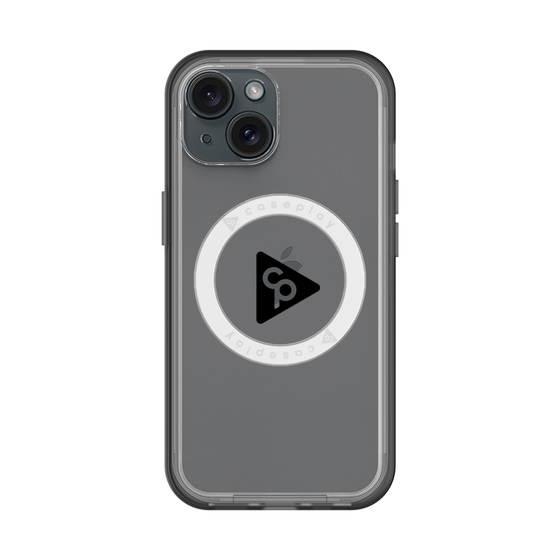 スリムプロテクションプレミアムケース with MagSafe［ オリジナル - caseplayロゴ - ブラック/C ］