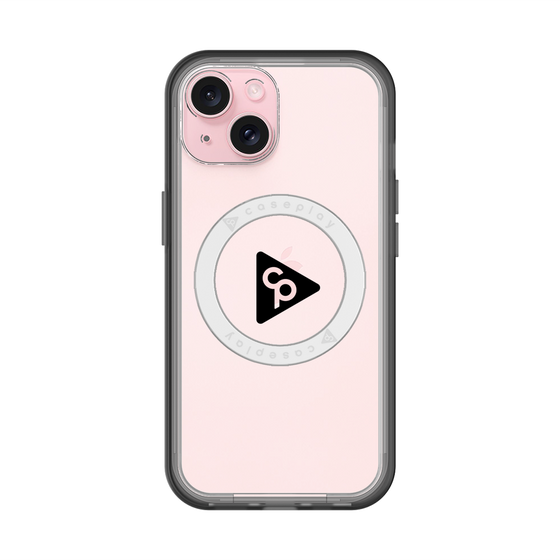 スリムプロテクションプレミアムケース with MagSafe［ オリジナル - caseplayロゴ - ブラック/C ］