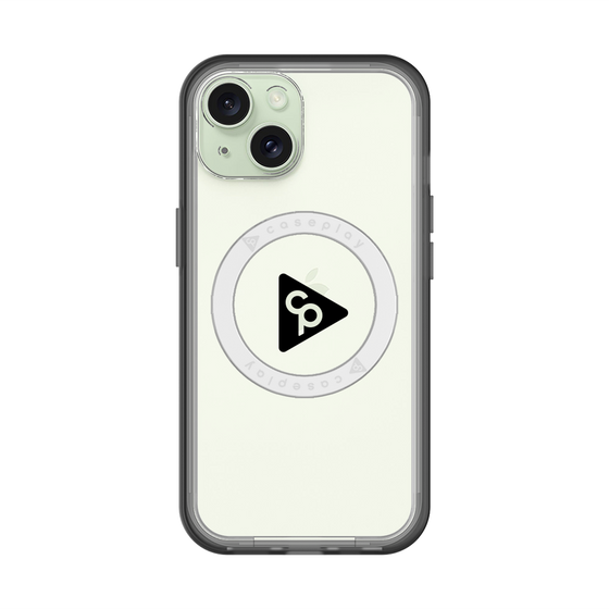スリムプロテクションプレミアムケース with MagSafe［ オリジナル - caseplayロゴ - ブラック/C ］