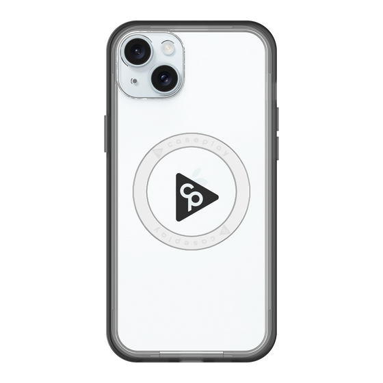 スリムプロテクションプレミアムケース with MagSafe［ オリジナル - caseplayロゴ - ブラック/C ］