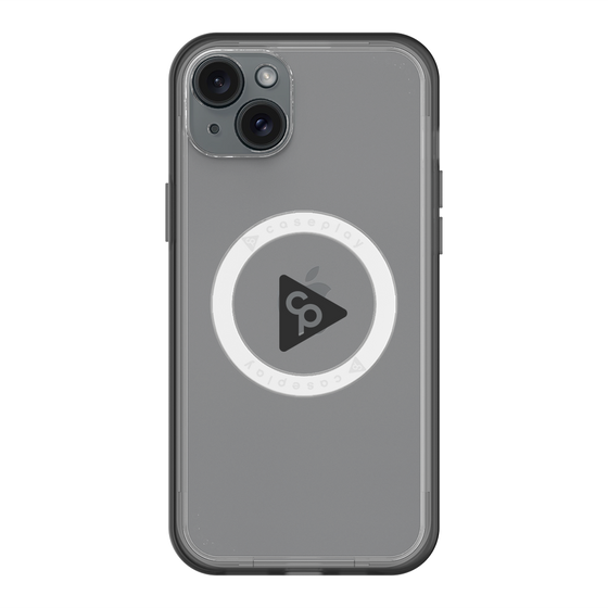 スリムプロテクションプレミアムケース with MagSafe［ オリジナル - caseplayロゴ - ブラック/C ］