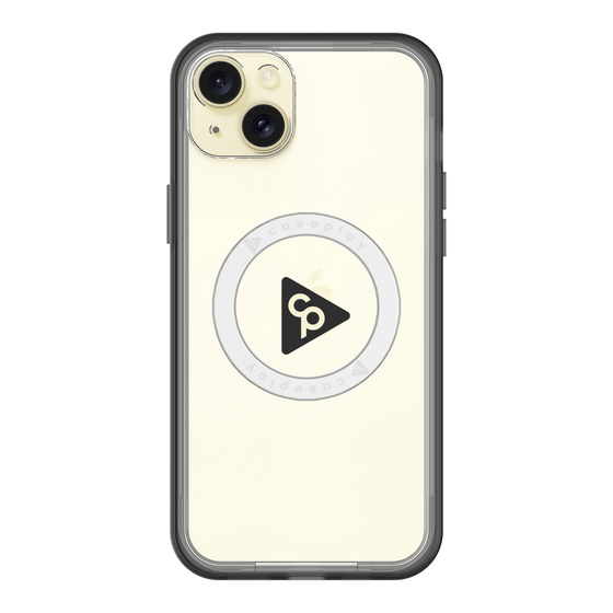 スリムプロテクションプレミアムケース with MagSafe［ オリジナル - caseplayロゴ - ブラック/C ］