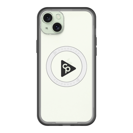 スリムプロテクションプレミアムケース with MagSafe［ オリジナル - caseplayロゴ - ブラック/C ］