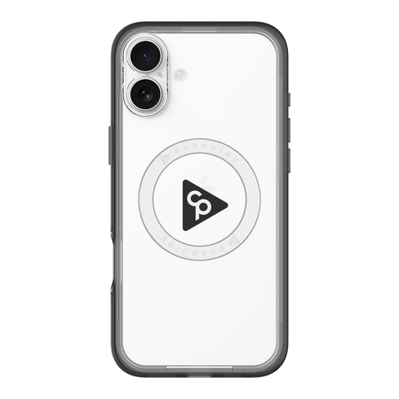 スリムプロテクションプレミアムケース with MagSafe［ オリジナル - caseplayロゴ - ブラック/C ］
