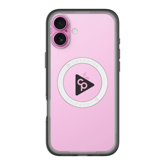 スリムプロテクションプレミアムケース with MagSafe［ オリジナル - caseplayロゴ - ブラック/C ］