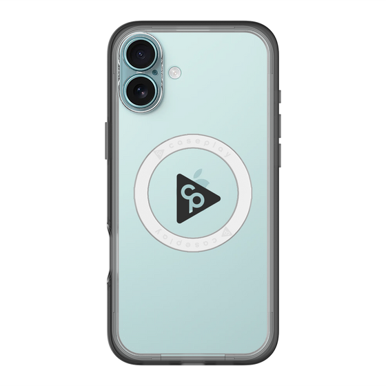 スリムプロテクションプレミアムケース with MagSafe［ オリジナル - caseplayロゴ - ブラック/C ］
