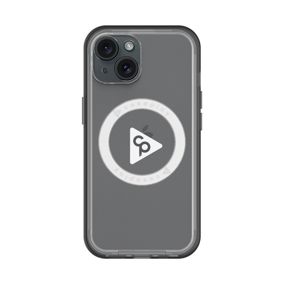 スリムプロテクションプレミアムケース with MagSafe［ オリジナル - caseplayロゴ - ホワイト/C ］