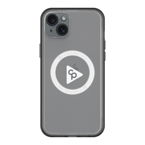 スリムプロテクションプレミアムケース with MagSafe［ オリジナル - caseplayロゴ - ホワイト/C ］