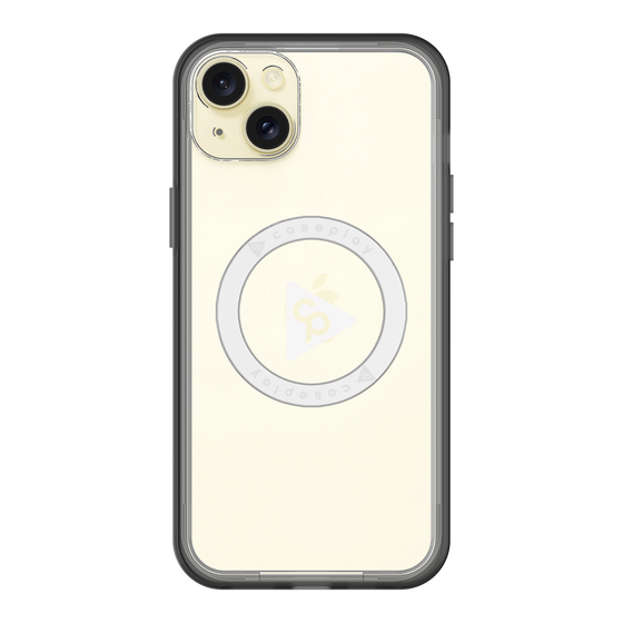スリムプロテクションプレミアムケース with MagSafe［ オリジナル - caseplayロゴ - ホワイト/C ］