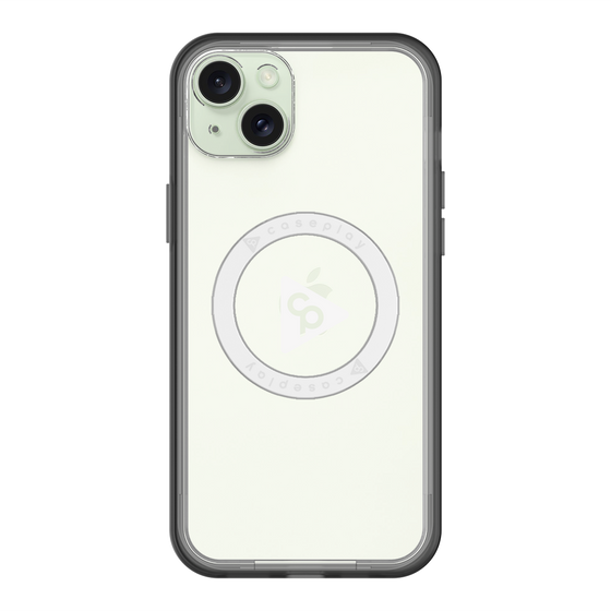 スリムプロテクションプレミアムケース with MagSafe［ オリジナル - caseplayロゴ - ホワイト/C ］
