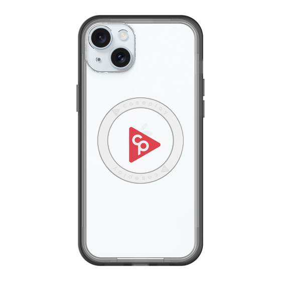 スリムプロテクションプレミアムケース with MagSafe［ オリジナル - caseplayロゴ - レッド/C ］