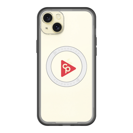スリムプロテクションプレミアムケース with MagSafe［ オリジナル - caseplayロゴ - レッド/C ］
