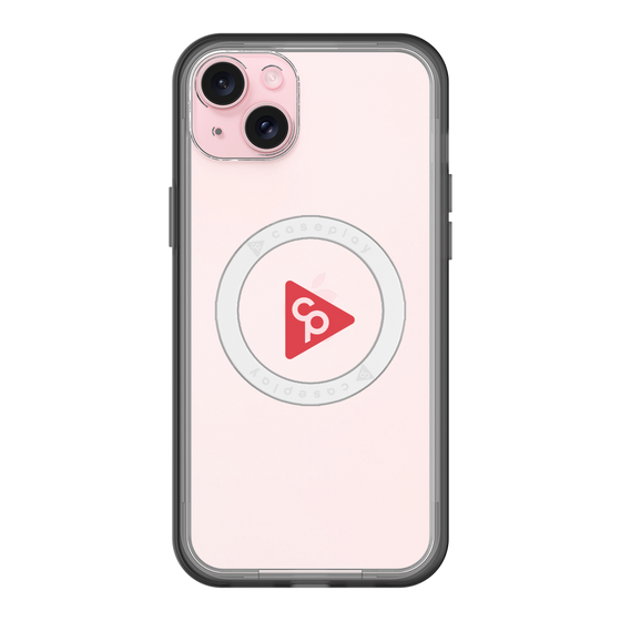 スリムプロテクションプレミアムケース with MagSafe［ オリジナル - caseplayロゴ - レッド/C ］