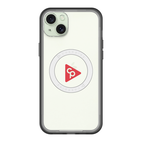 スリムプロテクションプレミアムケース with MagSafe［ オリジナル - caseplayロゴ - レッド/C ］