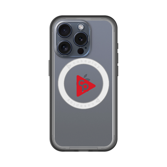 スリムプロテクションプレミアムケース with MagSafe［ オリジナル - caseplayロゴ - レッド/C ］